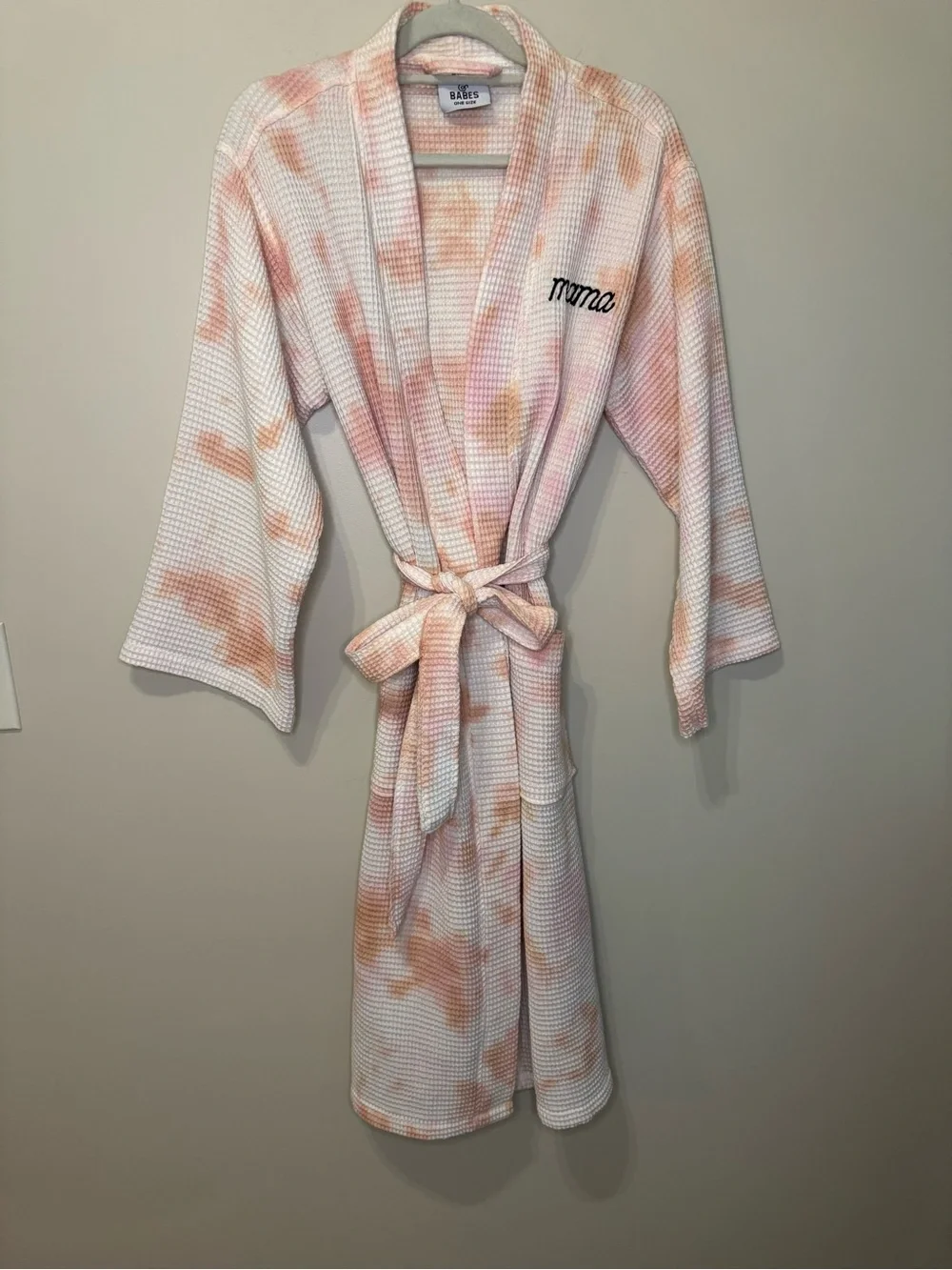 BFFS & Babes Embroidered “Mama” Full Length Robe | One Size | DUSTDYE ROSE